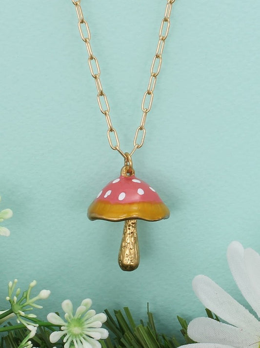 Fanciful Mushroom Necklace